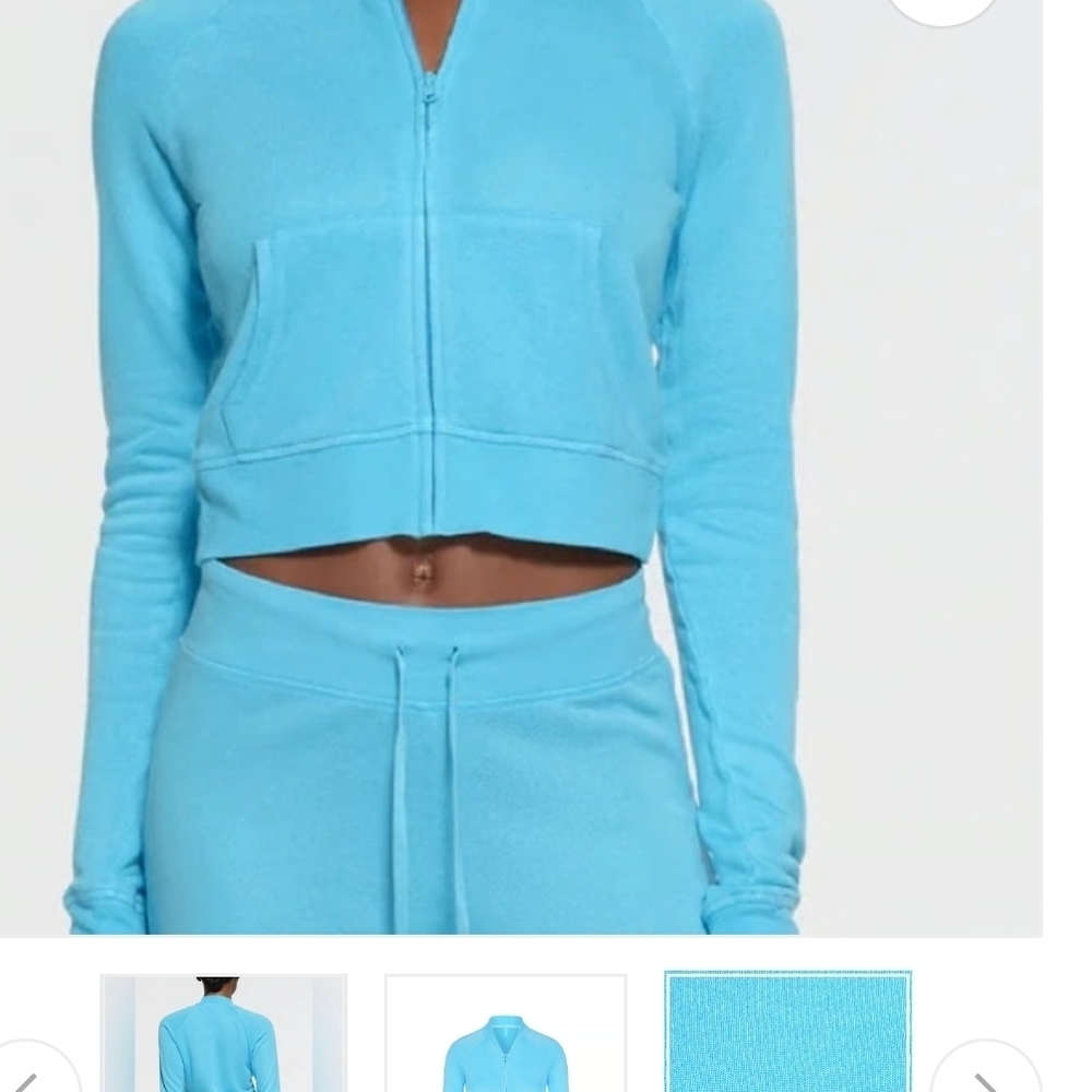 SKIMS French Terry Modal Zip Up